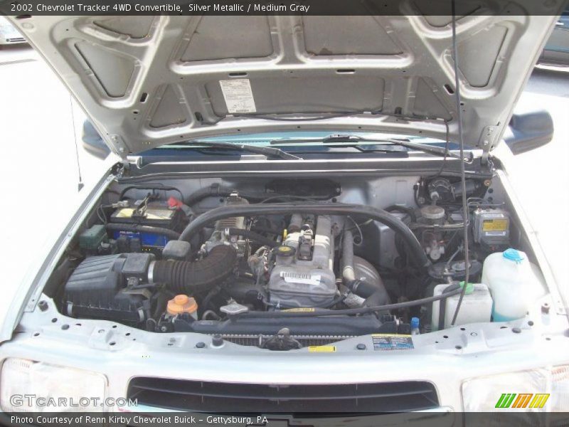 Silver Metallic / Medium Gray 2002 Chevrolet Tracker 4WD Convertible