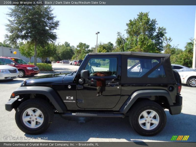 Black / Dark Slate Gray/Medium Slate Gray 2008 Jeep Wrangler X 4x4