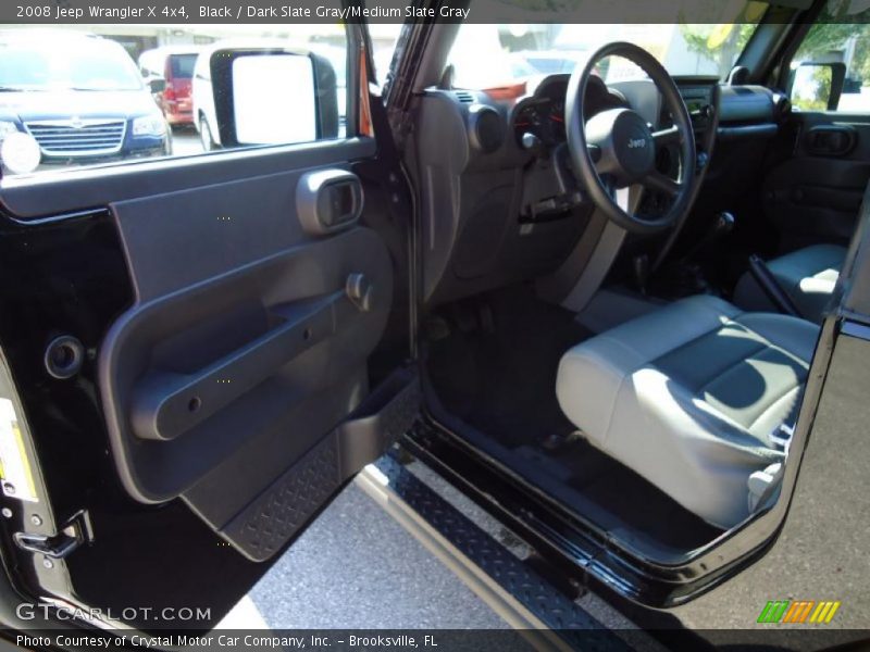 Black / Dark Slate Gray/Medium Slate Gray 2008 Jeep Wrangler X 4x4
