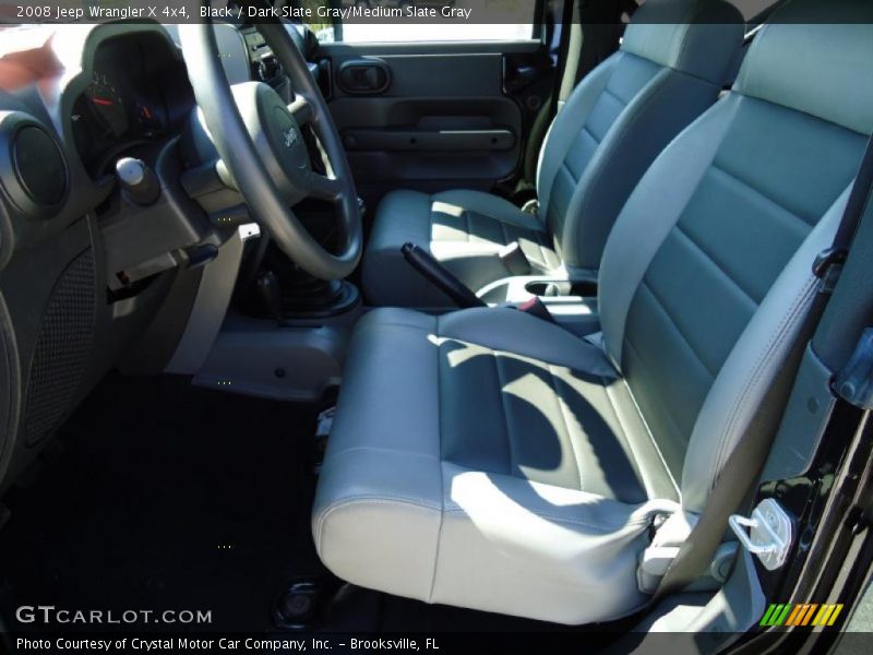 Black / Dark Slate Gray/Medium Slate Gray 2008 Jeep Wrangler X 4x4