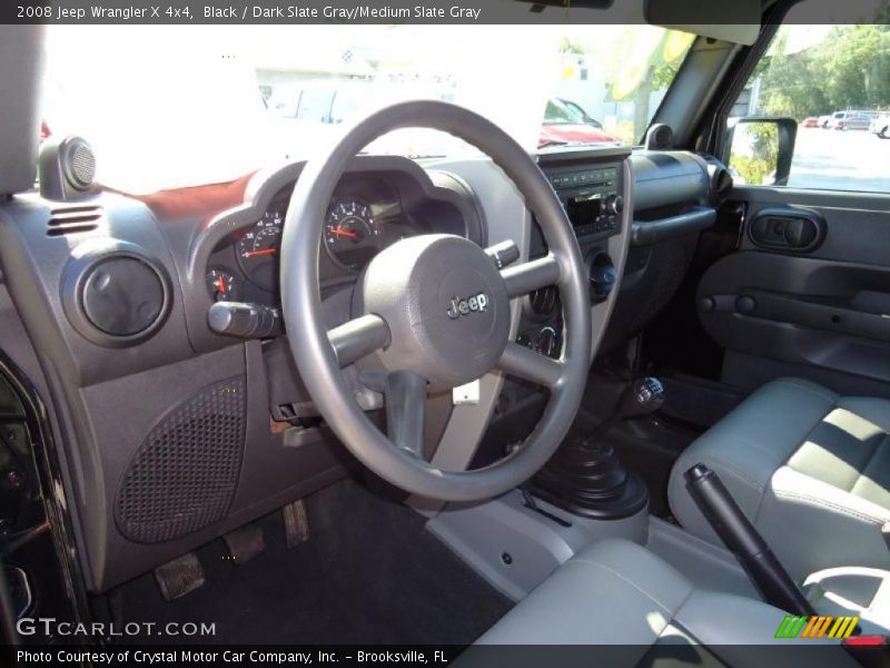 Black / Dark Slate Gray/Medium Slate Gray 2008 Jeep Wrangler X 4x4