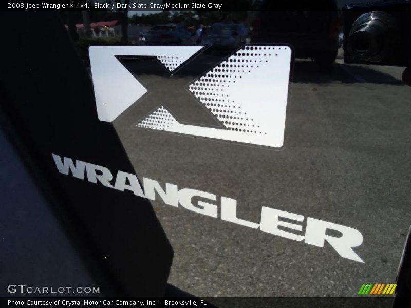 Black / Dark Slate Gray/Medium Slate Gray 2008 Jeep Wrangler X 4x4