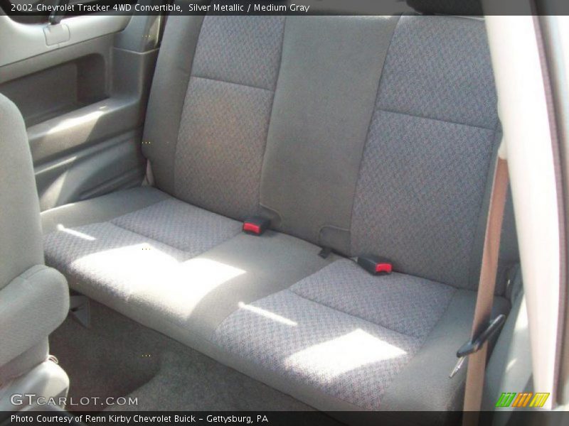 Silver Metallic / Medium Gray 2002 Chevrolet Tracker 4WD Convertible