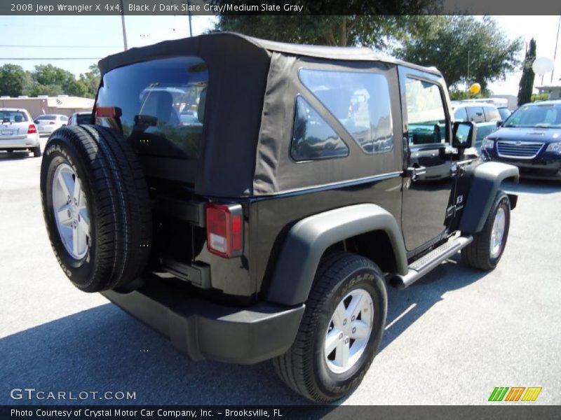 Black / Dark Slate Gray/Medium Slate Gray 2008 Jeep Wrangler X 4x4