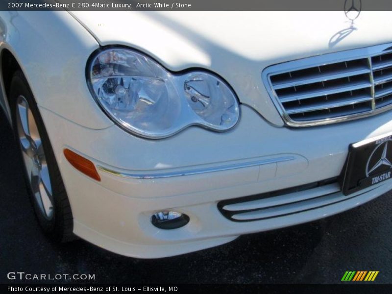 Arctic White / Stone 2007 Mercedes-Benz C 280 4Matic Luxury