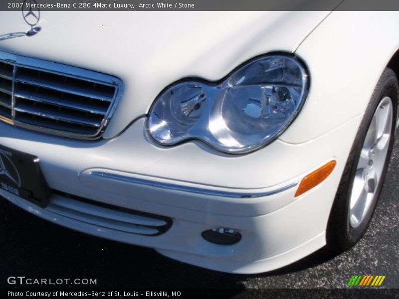 Arctic White / Stone 2007 Mercedes-Benz C 280 4Matic Luxury