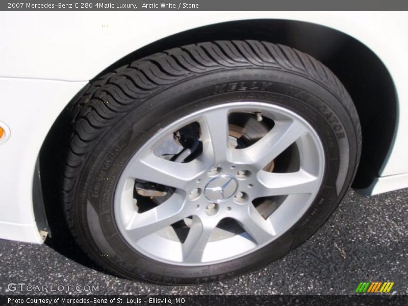Arctic White / Stone 2007 Mercedes-Benz C 280 4Matic Luxury
