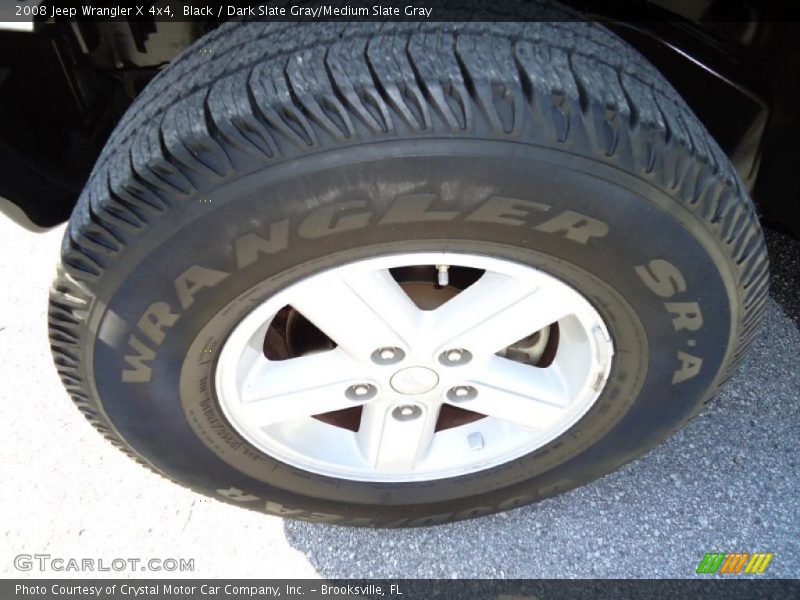 Black / Dark Slate Gray/Medium Slate Gray 2008 Jeep Wrangler X 4x4