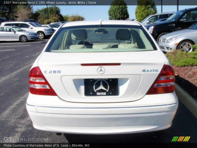 Arctic White / Stone 2007 Mercedes-Benz C 280 4Matic Luxury