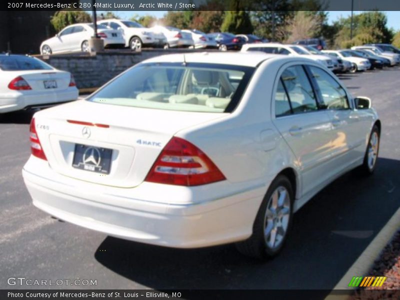 Arctic White / Stone 2007 Mercedes-Benz C 280 4Matic Luxury