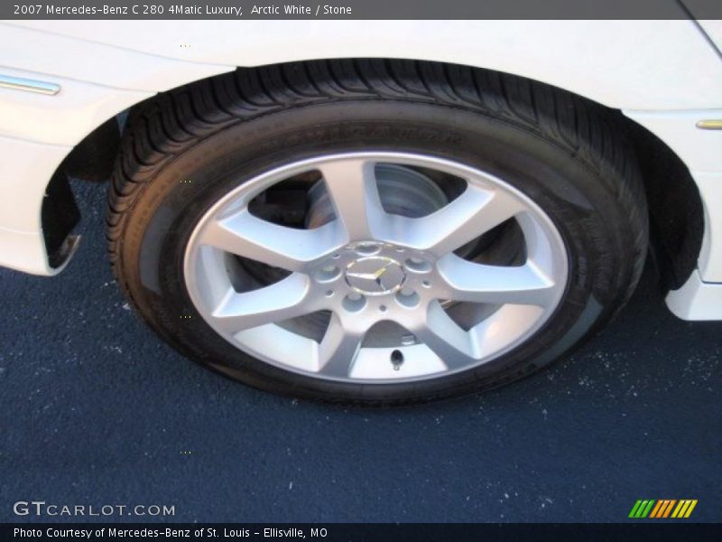 Arctic White / Stone 2007 Mercedes-Benz C 280 4Matic Luxury