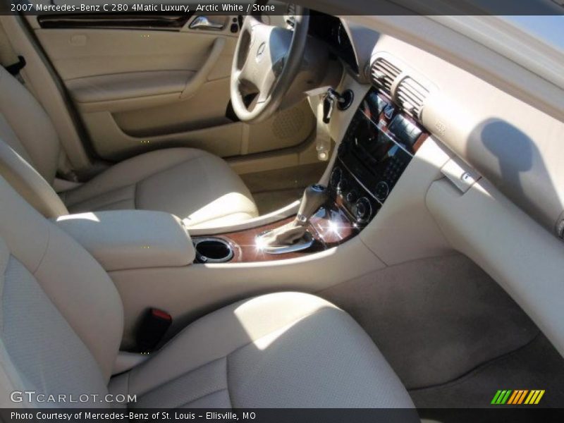 Arctic White / Stone 2007 Mercedes-Benz C 280 4Matic Luxury