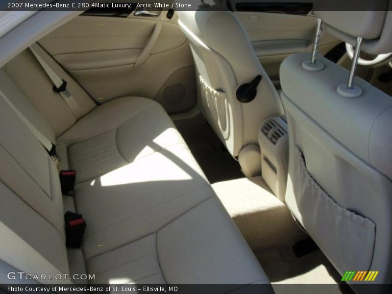 Arctic White / Stone 2007 Mercedes-Benz C 280 4Matic Luxury