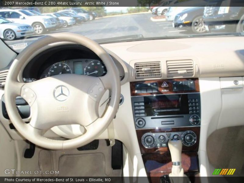 Arctic White / Stone 2007 Mercedes-Benz C 280 4Matic Luxury