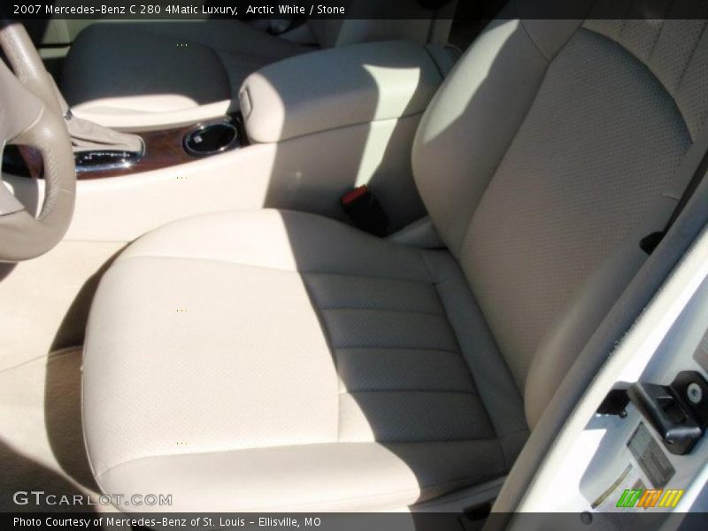 Arctic White / Stone 2007 Mercedes-Benz C 280 4Matic Luxury