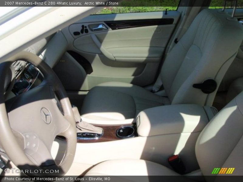 Arctic White / Stone 2007 Mercedes-Benz C 280 4Matic Luxury