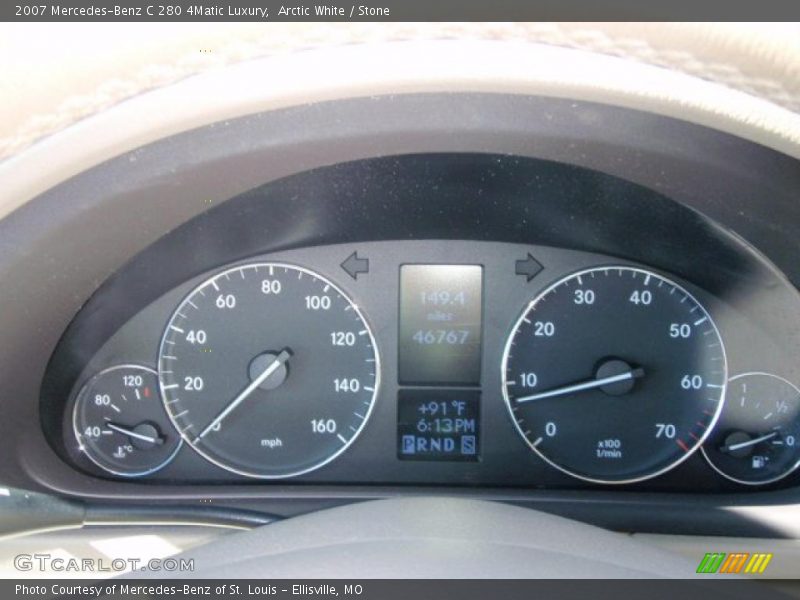 Arctic White / Stone 2007 Mercedes-Benz C 280 4Matic Luxury