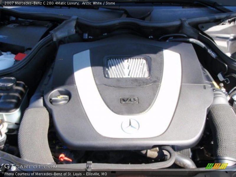 Arctic White / Stone 2007 Mercedes-Benz C 280 4Matic Luxury