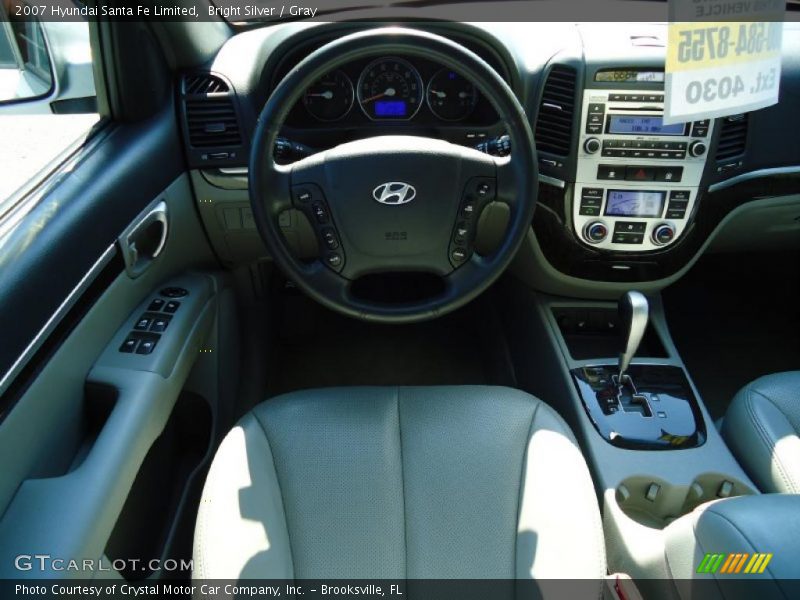 Bright Silver / Gray 2007 Hyundai Santa Fe Limited