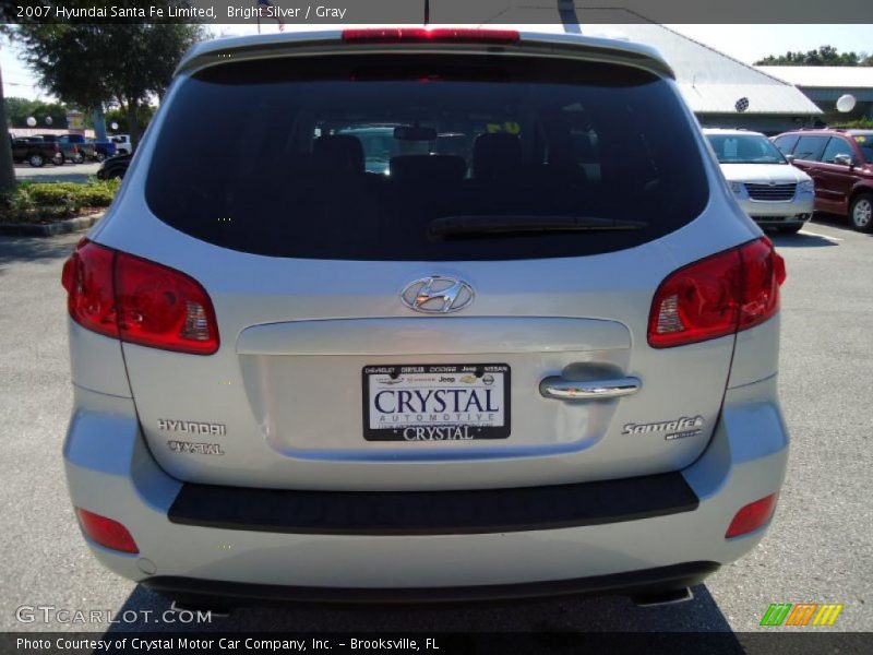 Bright Silver / Gray 2007 Hyundai Santa Fe Limited