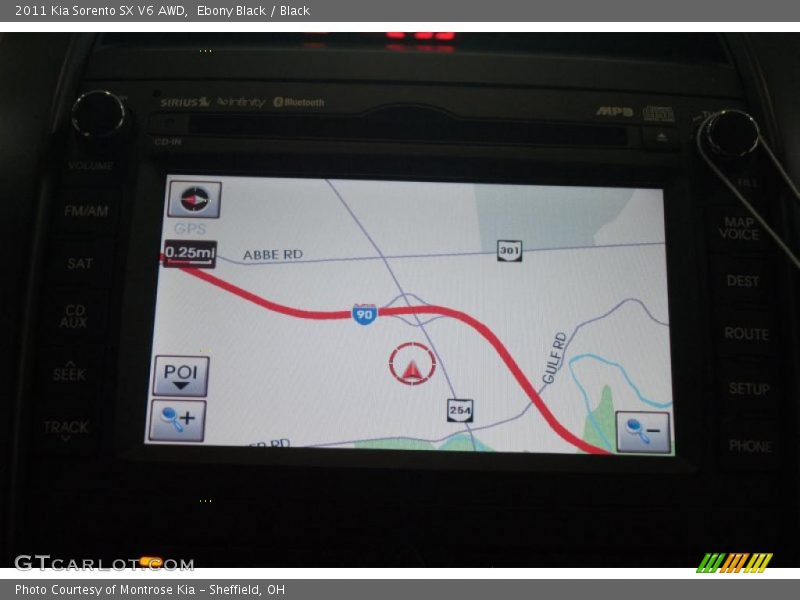 Ebony Black / Black 2011 Kia Sorento SX V6 AWD