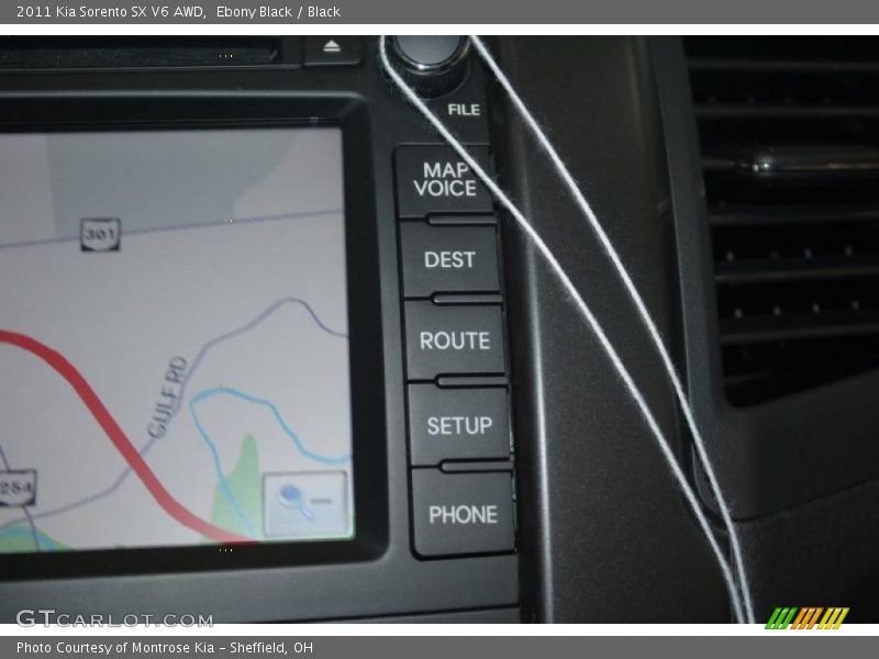 Ebony Black / Black 2011 Kia Sorento SX V6 AWD