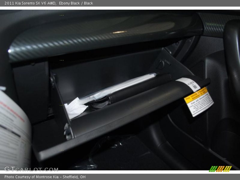 Ebony Black / Black 2011 Kia Sorento SX V6 AWD