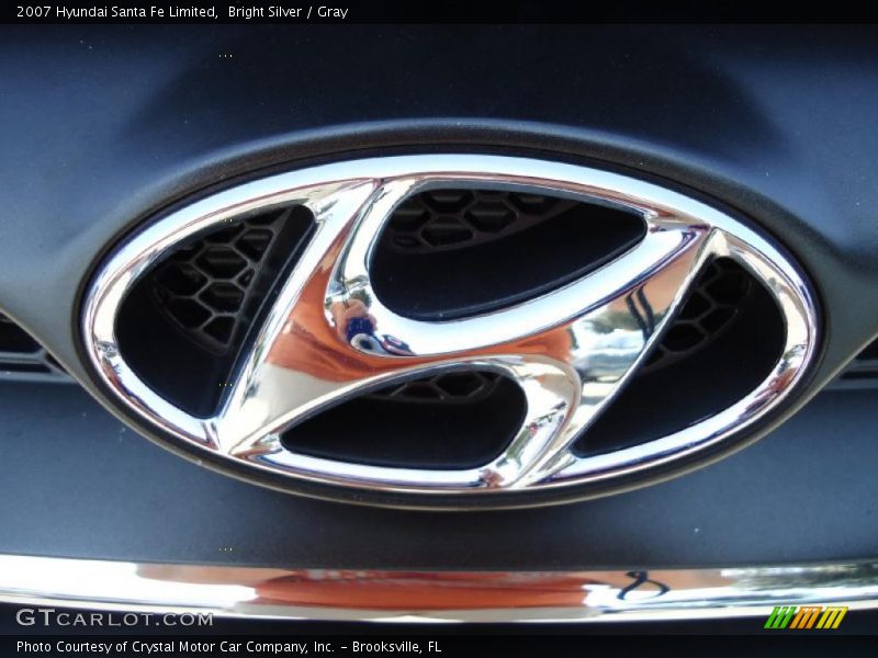 Bright Silver / Gray 2007 Hyundai Santa Fe Limited