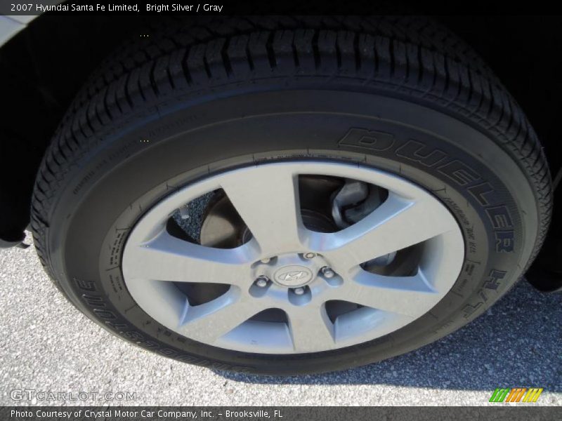 Bright Silver / Gray 2007 Hyundai Santa Fe Limited