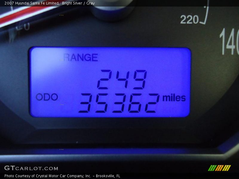 Bright Silver / Gray 2007 Hyundai Santa Fe Limited