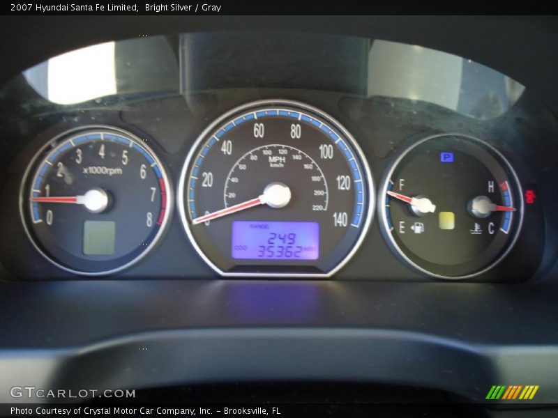 Bright Silver / Gray 2007 Hyundai Santa Fe Limited