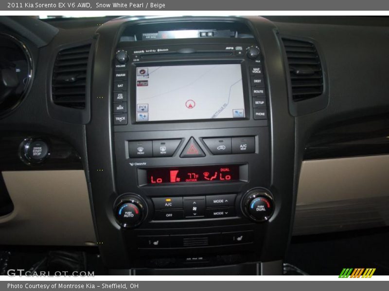 Snow White Pearl / Beige 2011 Kia Sorento EX V6 AWD