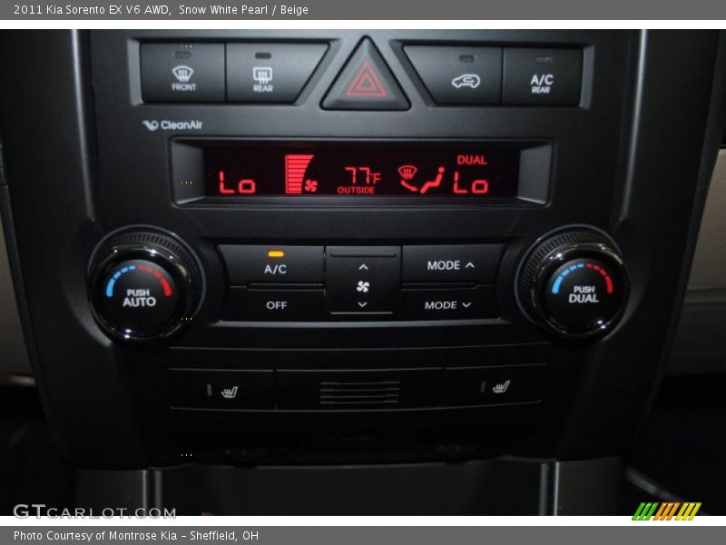 Snow White Pearl / Beige 2011 Kia Sorento EX V6 AWD