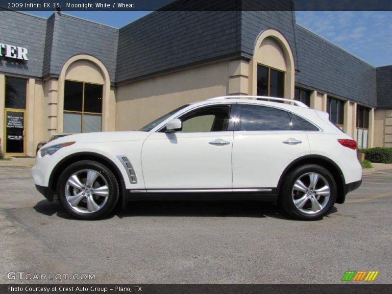 Moonlight White / Wheat 2009 Infiniti FX 35