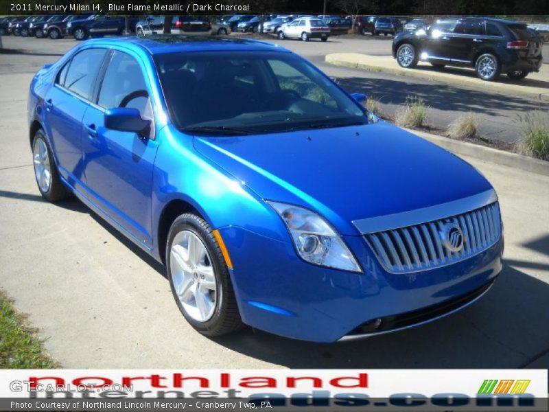 Blue Flame Metallic / Dark Charcoal 2011 Mercury Milan I4