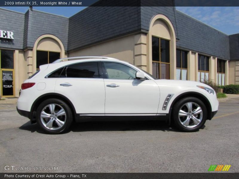 Moonlight White / Wheat 2009 Infiniti FX 35