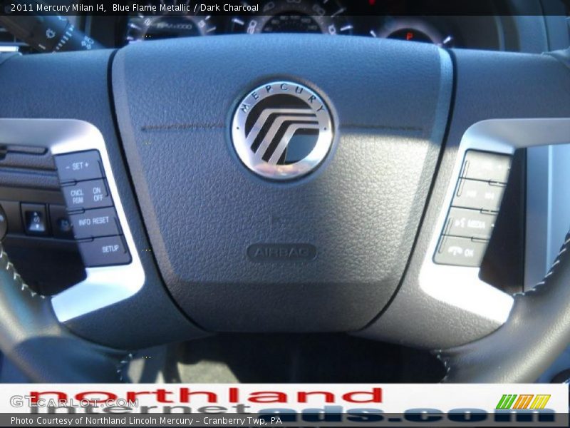 Blue Flame Metallic / Dark Charcoal 2011 Mercury Milan I4