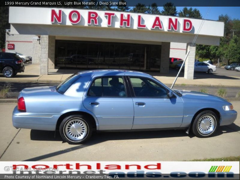 Light Blue Metallic / Deep Slate Blue 1999 Mercury Grand Marquis LS