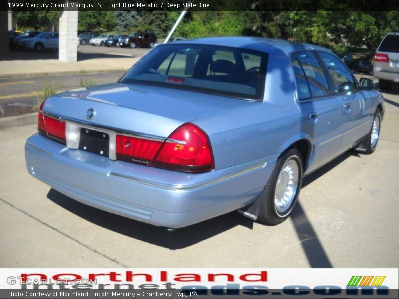 Light Blue Metallic / Deep Slate Blue 1999 Mercury Grand Marquis LS
