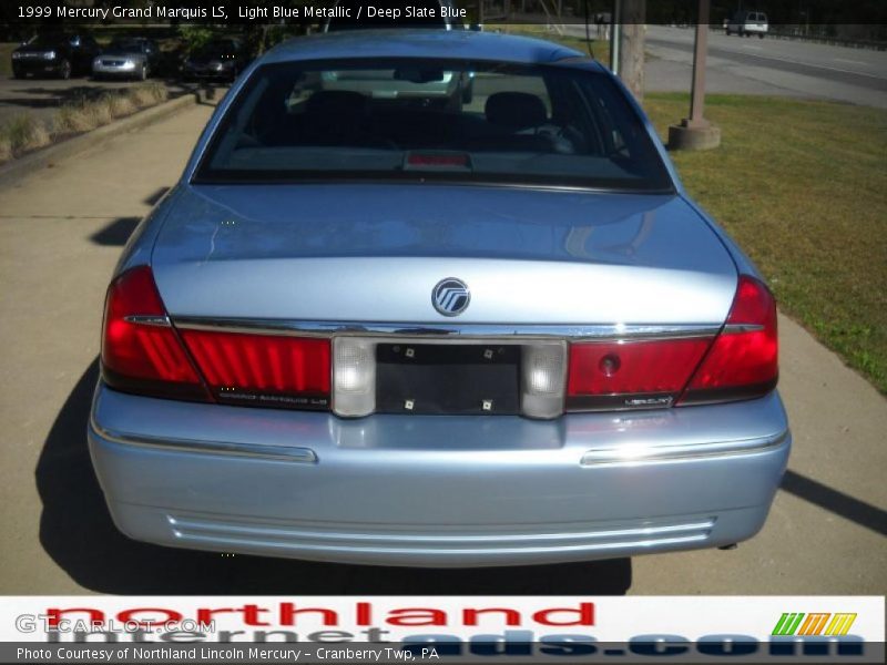 Light Blue Metallic / Deep Slate Blue 1999 Mercury Grand Marquis LS