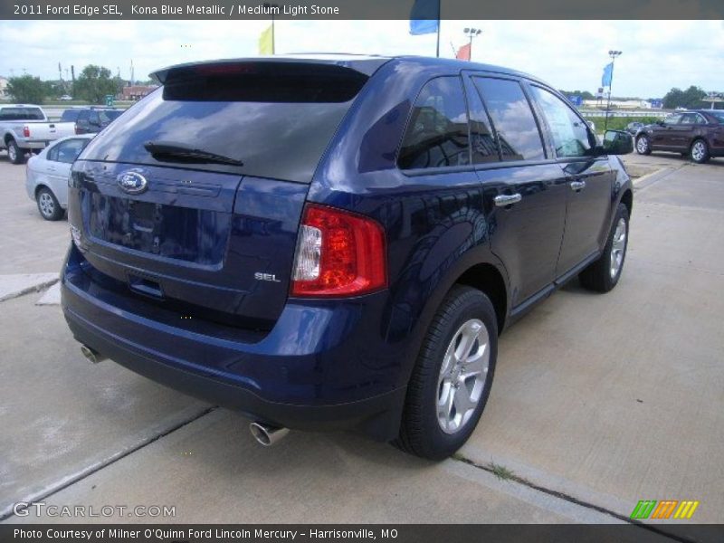 Kona Blue Metallic / Medium Light Stone 2011 Ford Edge SEL