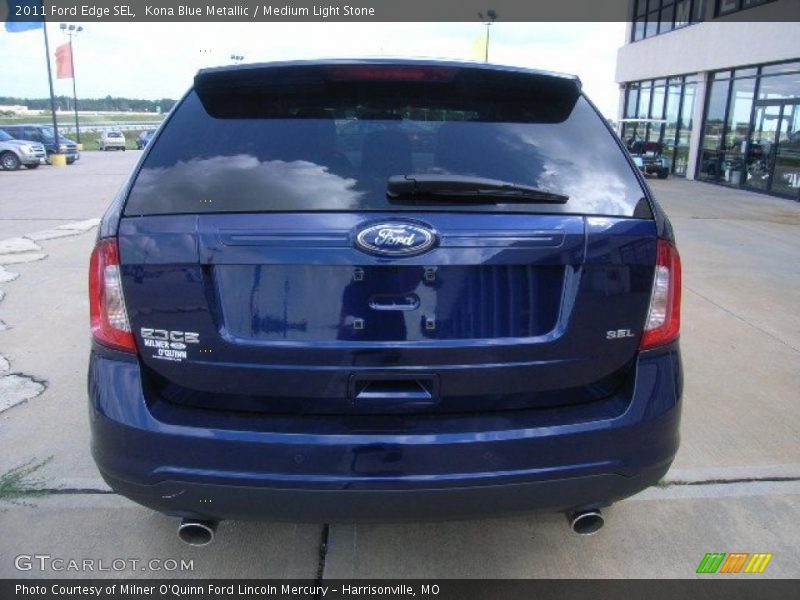 Kona Blue Metallic / Medium Light Stone 2011 Ford Edge SEL