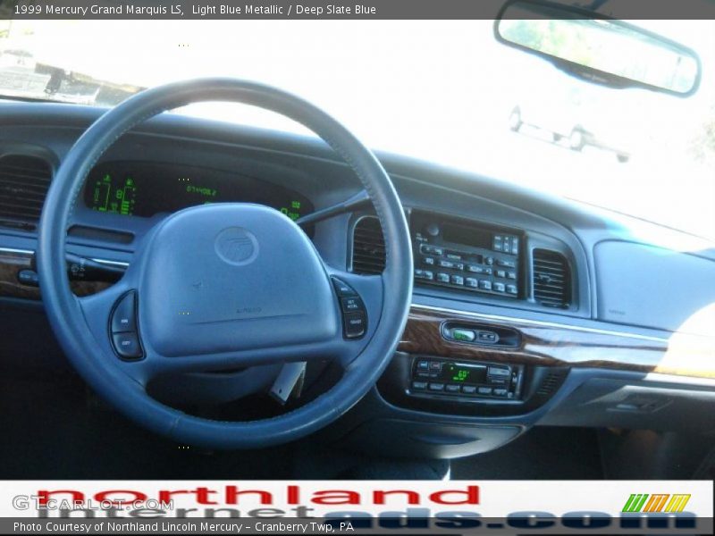 Light Blue Metallic / Deep Slate Blue 1999 Mercury Grand Marquis LS