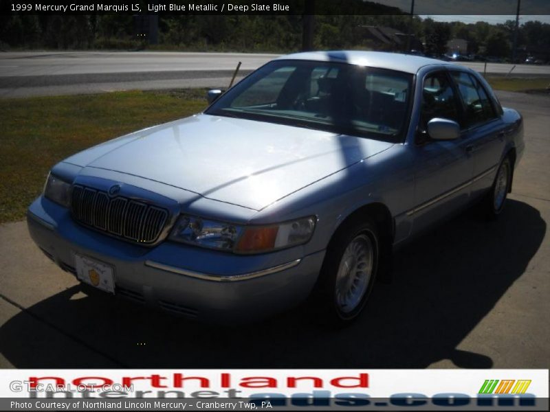 Light Blue Metallic / Deep Slate Blue 1999 Mercury Grand Marquis LS