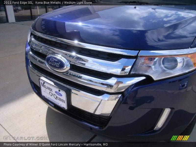 Kona Blue Metallic / Medium Light Stone 2011 Ford Edge SEL