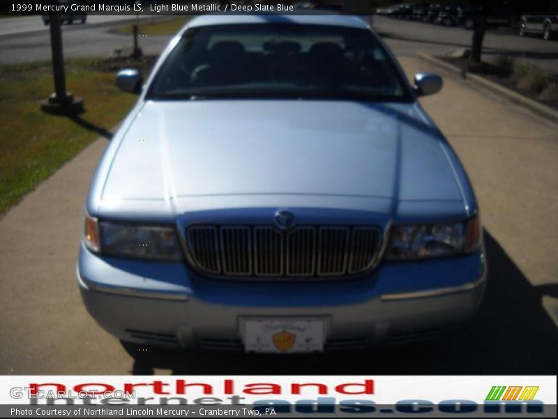Light Blue Metallic / Deep Slate Blue 1999 Mercury Grand Marquis LS
