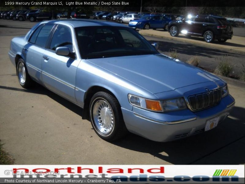Light Blue Metallic / Deep Slate Blue 1999 Mercury Grand Marquis LS