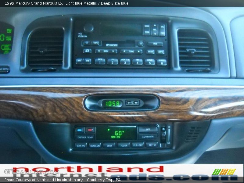 Light Blue Metallic / Deep Slate Blue 1999 Mercury Grand Marquis LS