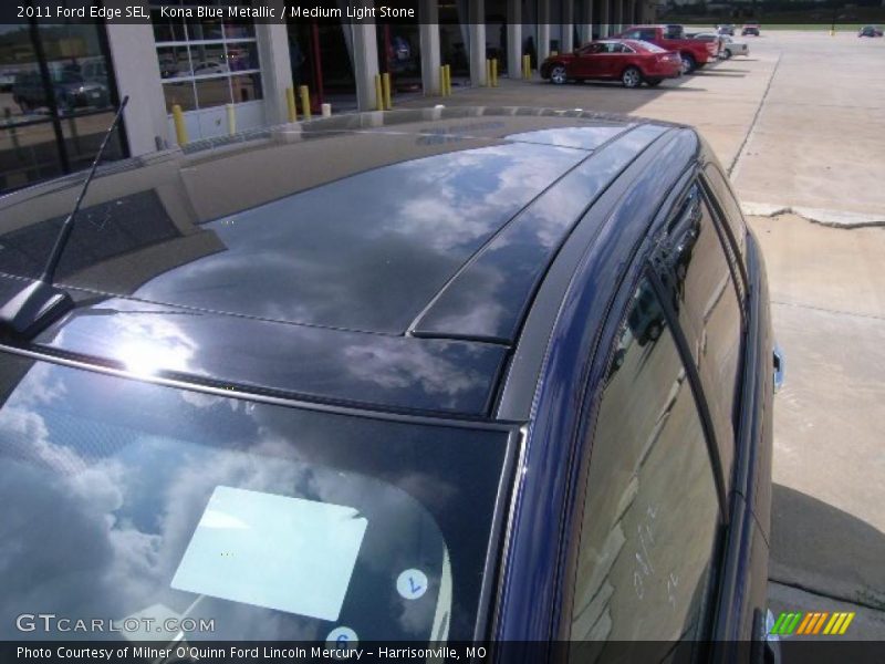 Kona Blue Metallic / Medium Light Stone 2011 Ford Edge SEL