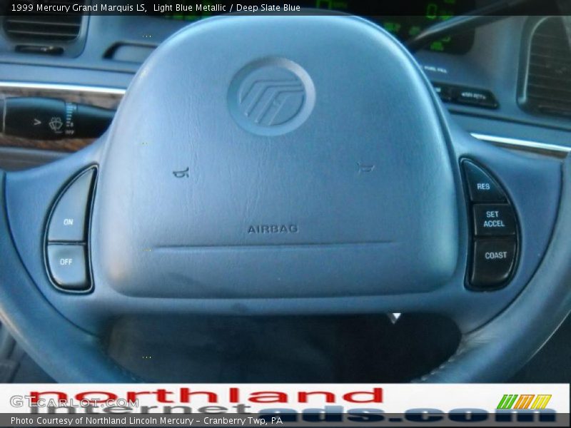 Light Blue Metallic / Deep Slate Blue 1999 Mercury Grand Marquis LS